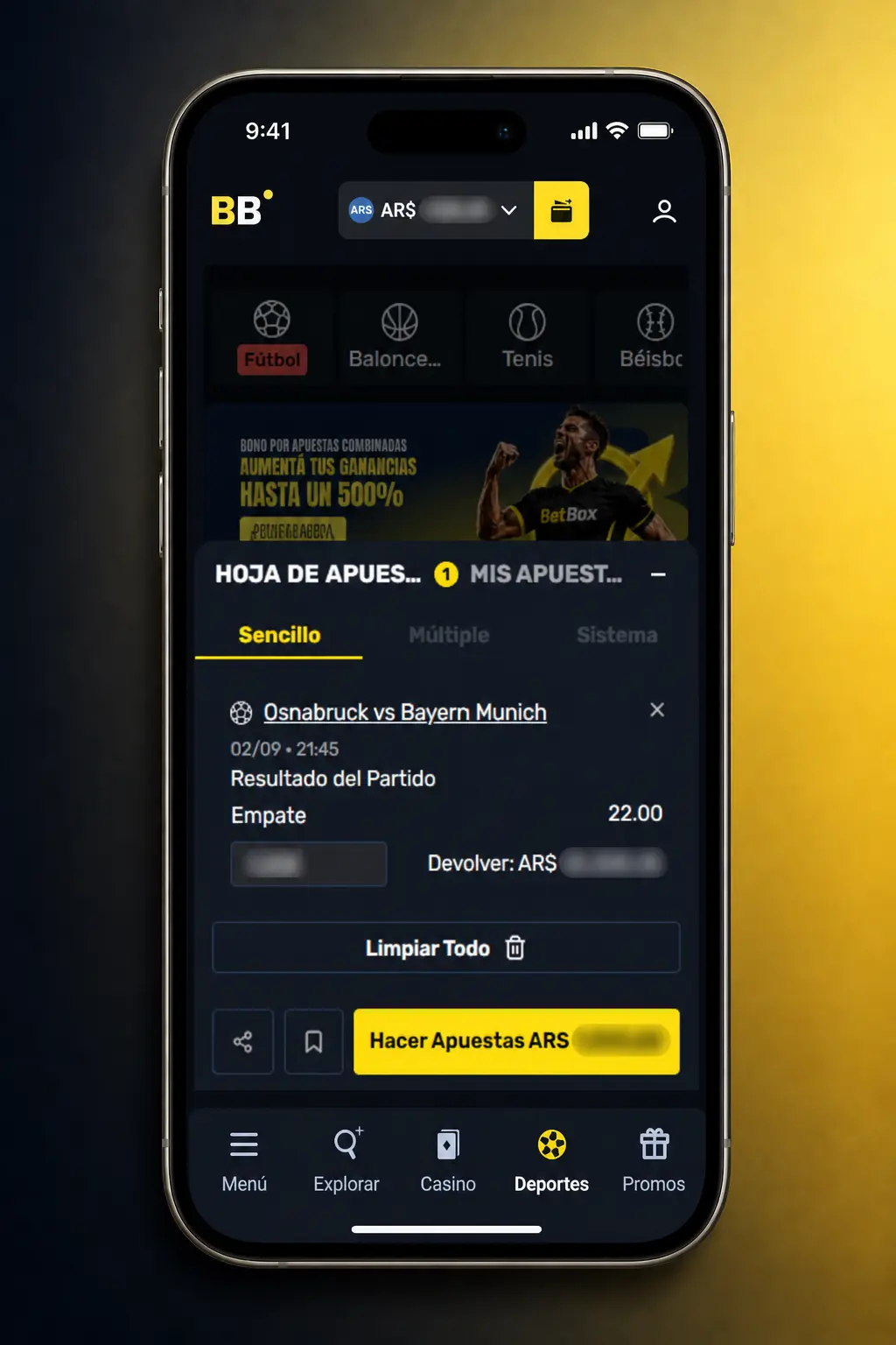 Pasos para hacer tu primera apuesta deportiva en Betbox: fútbol, tenis, básquet y esports