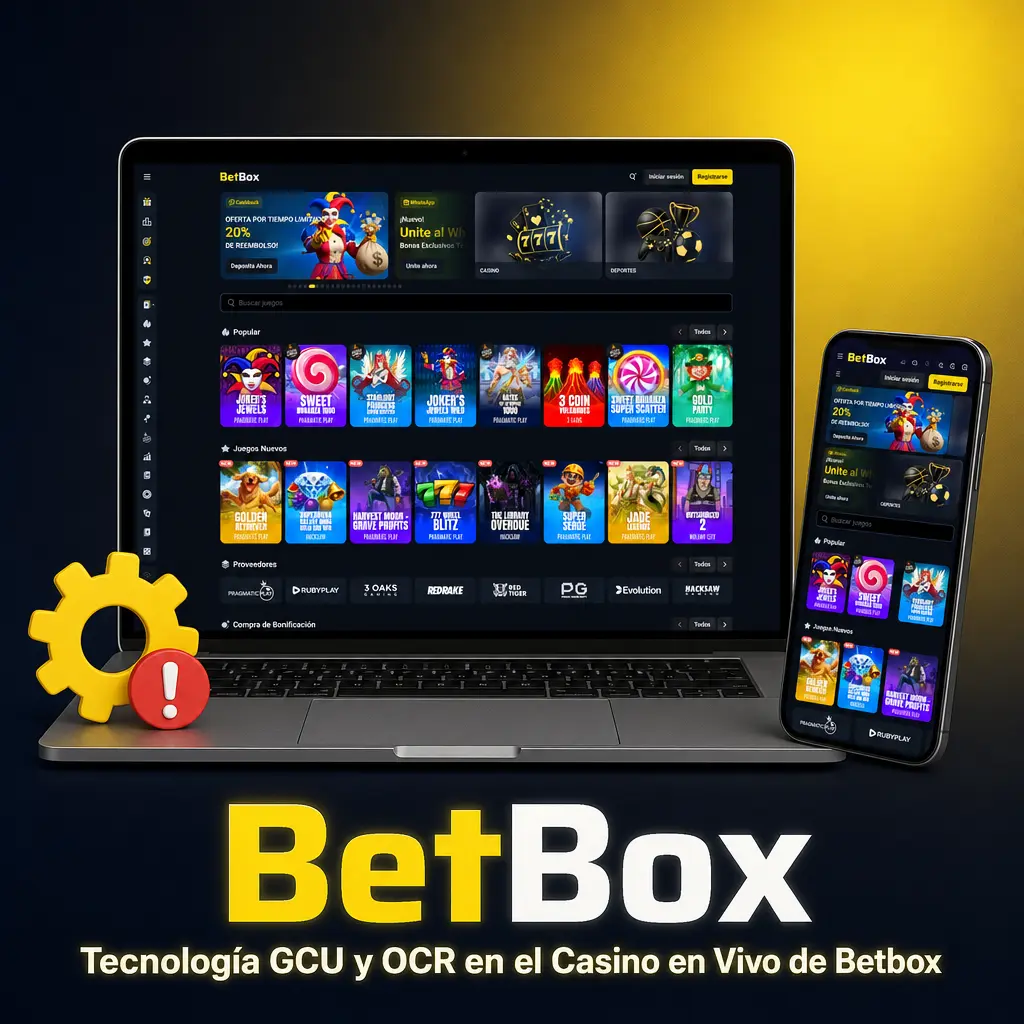 Dispositivo GCU y tecnología OCR utilizados en las mesas de casino en vivo de Betbox